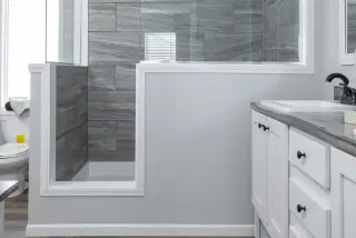 The jefferson bathroom home features