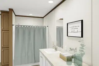 Impact bathroom home features