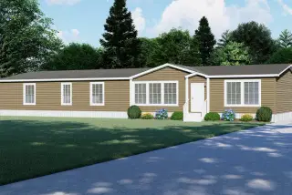 The leahy hero, elevation, and exterior home features