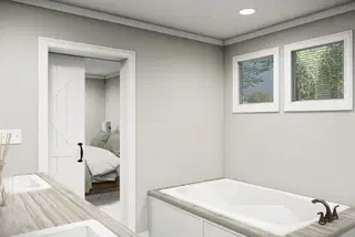 The washington bathroom home features