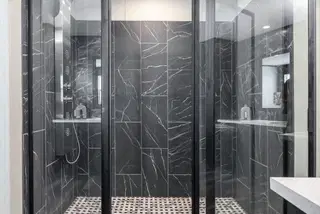 The dark nova bathroom home features