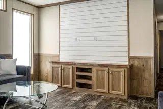 Anniversary entertainer interior home features