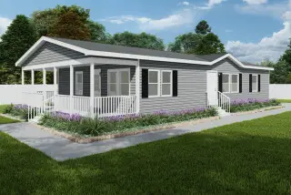 The southern farmhouse 1312 hero, elevation, and exterior home features
