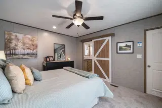 The warrior bedroom home features