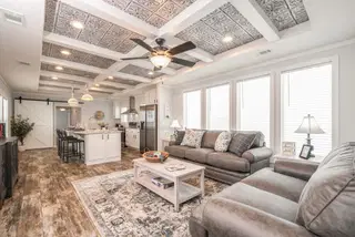 The dewey interior home features