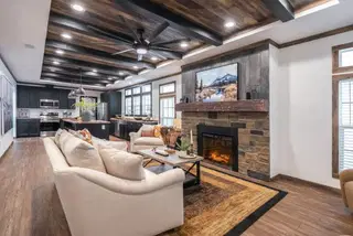 The mill house interior and hero home features