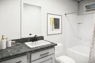 The parker bathroom home features