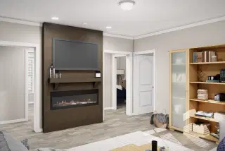 The valhalla interior home features