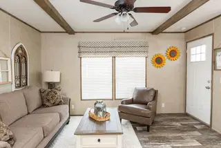 The ranch house interior home features