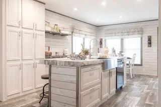 The southern farmhouse 1312 kitchen home features