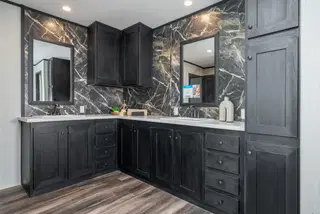 The dark nova bathroom home features