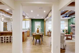 The rocking chair interior and hero home features