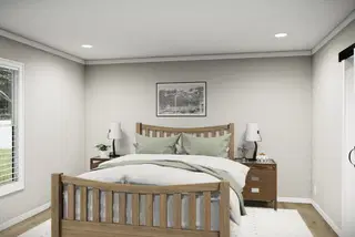 The washington bedroom home features