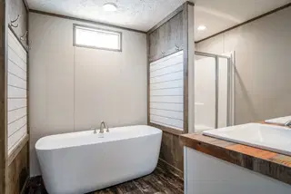 Anniversary entertainer bathroom home features