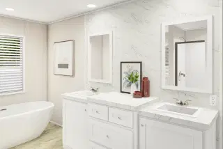 Grand living 76 bathroom home features