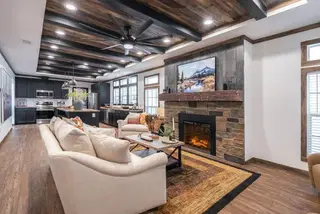 The mill house interior and hero home features