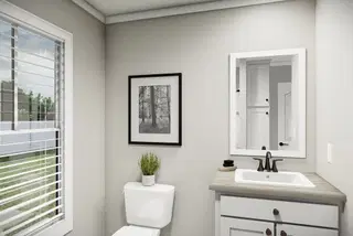 The washington bathroom home features