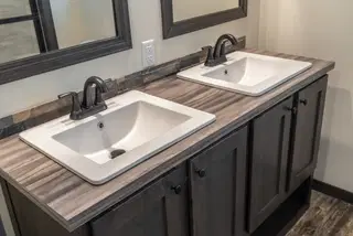 Baby boujee bathroom home features