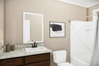 The bryant bathroom home features