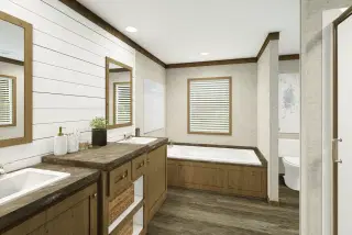 Grand living 56 bathroom home features