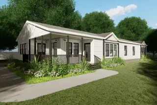 The lulabelle hero, elevation, and exterior home features