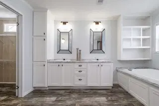 The leahy bathroom home features