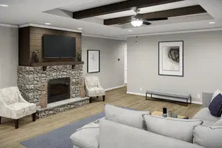 The huxton ii interior home features