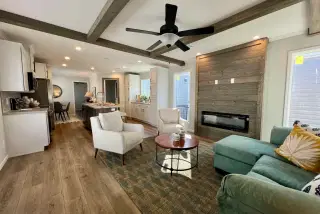 The truman interior home features