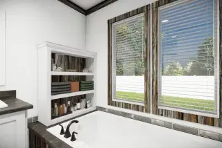 The bandit bathroom home features