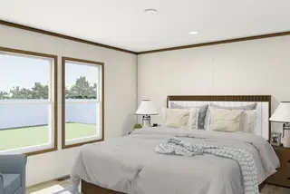 Occasion bedroom home features