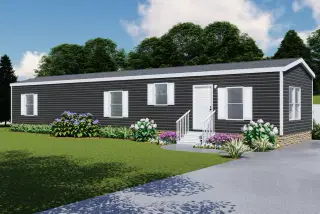 The lodge hero, elevation, and exterior home features