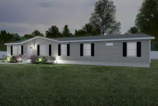 The bayside elevation and exterior home features