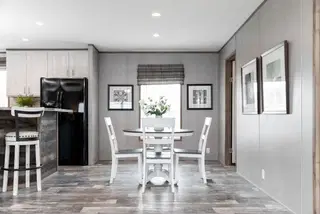 The morris interior home features