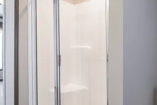 The stark bathroom home features