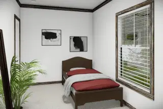 The bandit bedroom home features