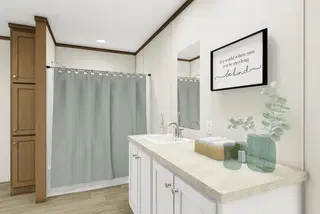 Reveal bathroom home features