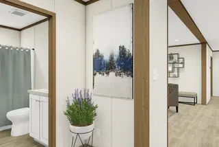 Glimpse bathroom home features