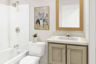Born to run bathroom home features