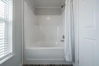 The leahy bathroom home features