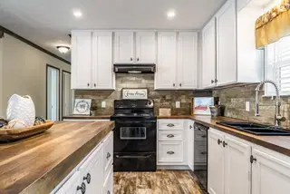The stark kitchen home features