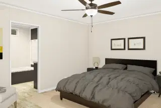 Grand living 76b bedroom home features
