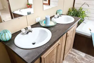 The sherman bathroom home features