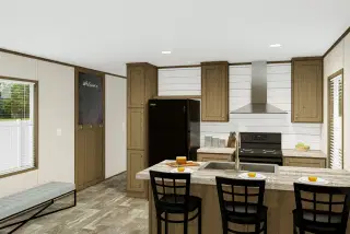 Grand living 72a kitchen home features
