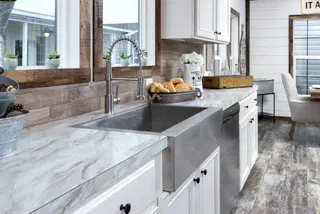 The liza jane kitchen home features