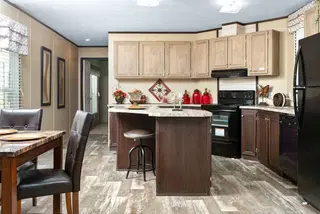 The Sherman Clayton mobile home interior