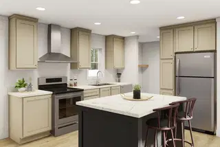 Walk the line kitchen home features