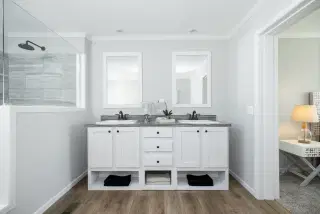 The jefferson bathroom home features