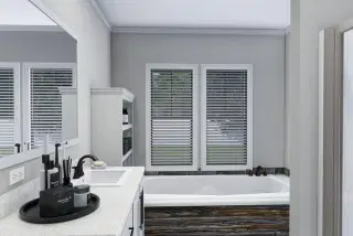 The hollywood bathroom home features