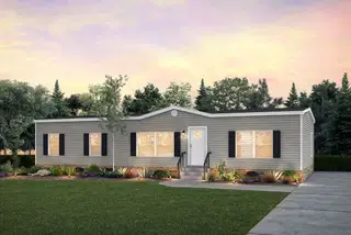 The morris elevation and exterior home features