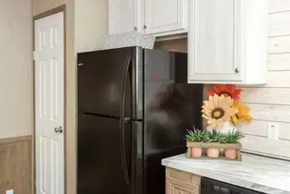 The ranch house kitchen home features
